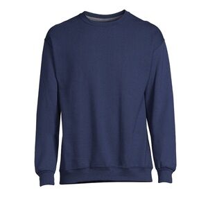 Athletic Works Men's Blue Fleece Crewneck Sweatshirt, Size XL